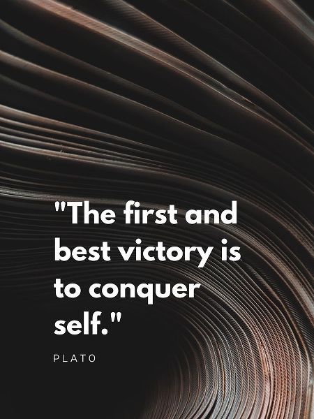 Plato Quote: Conquer Self
