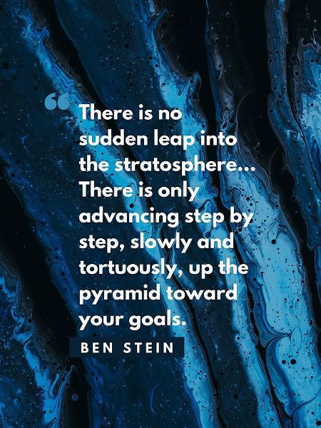 Ben Stein Quote: No Sudden Leap