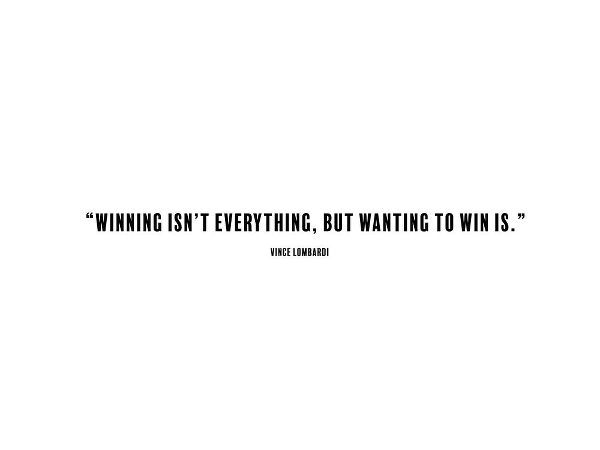 Vince Lombardi Quote: Winning