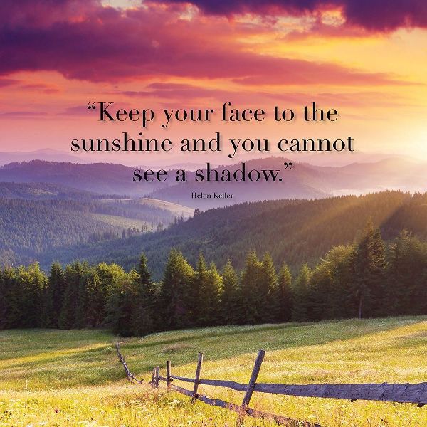 Helen Keller Quote: Sunshine
