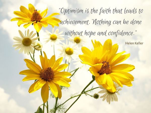 Helen Keller Quote: Optimism