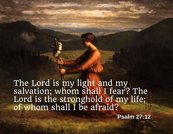 Bible Verse Quote Psalm 27:12, Anne Francois Janmot - Poem of the Soul Reality