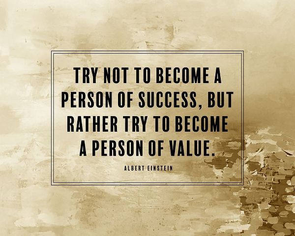 Albert Einstein Quote: Person of Value
