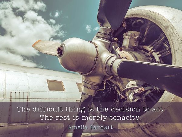 Amelia Earhart Quote: Decision to Act
