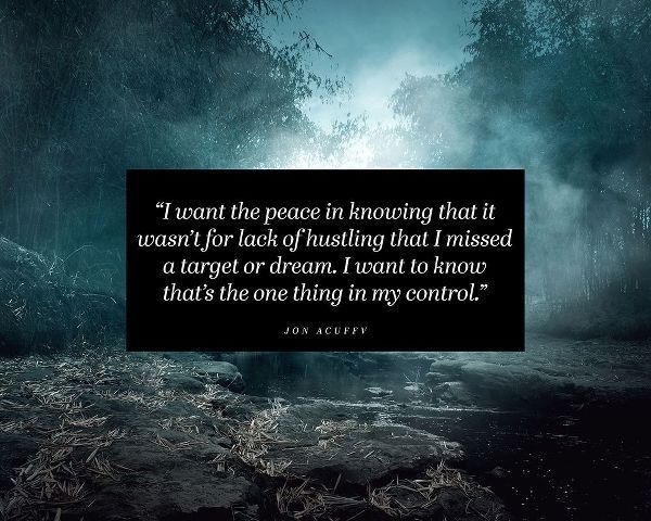 Jon Acuff Quote: I Want Peace