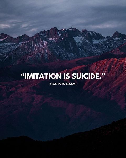 Ralph Waldo Emerson Quote: Imitation