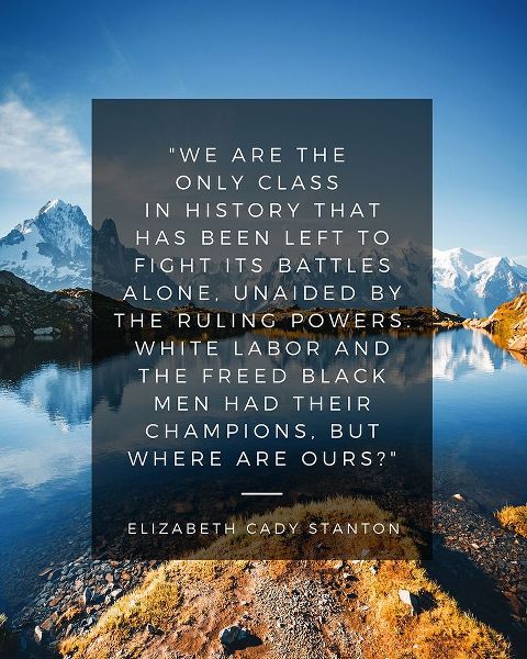 Elizabeth Cady Stanton Quote: The Ruling Powers