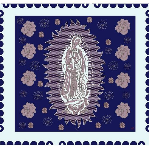 Virgin Mary Blue and White