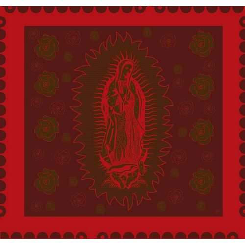 Virgin Mary Red on red