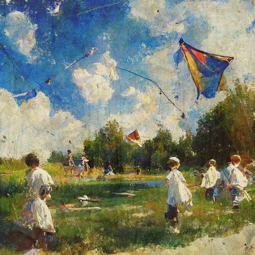 Wiley, Marta 아티스트의 Children Playing With Kites I작품입니다.