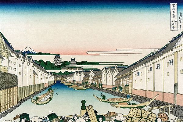 Nihonbashi Bridge in Edo, 1830