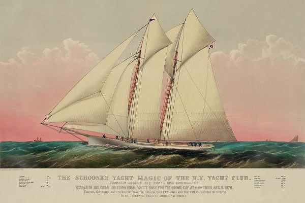 The Schooner yacht magic of the N.Y. Yacht Club, 1870