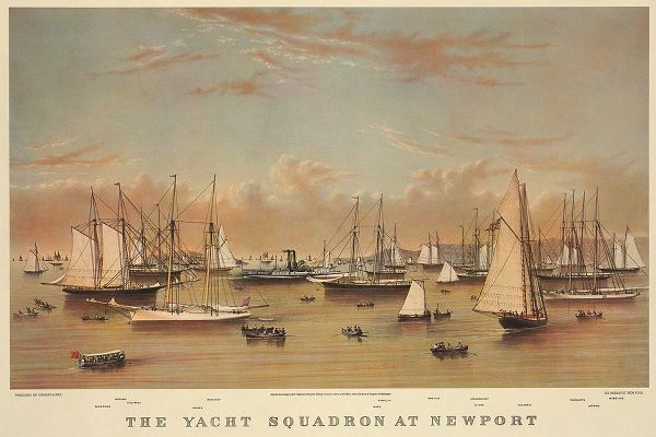 The Yacht squadron at Newport, 1872