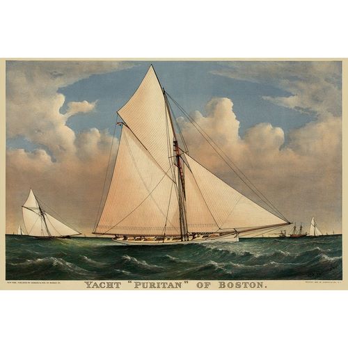 Unknown 아티스트의 Yacht Puritan of Boston, 1885 작품