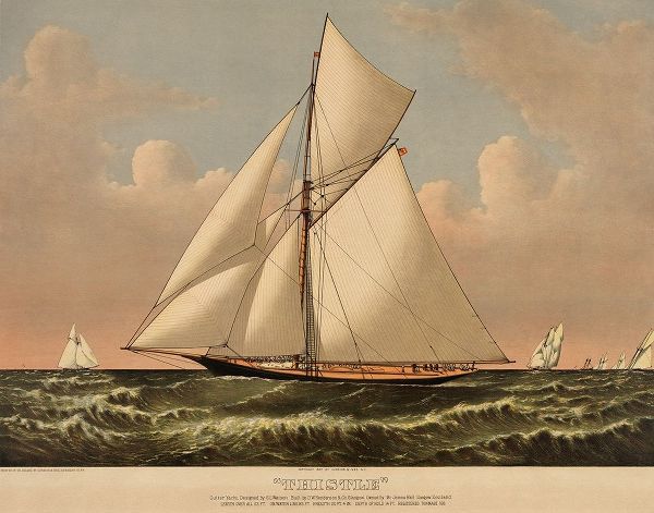 Thistle: cutter yacht, 1887