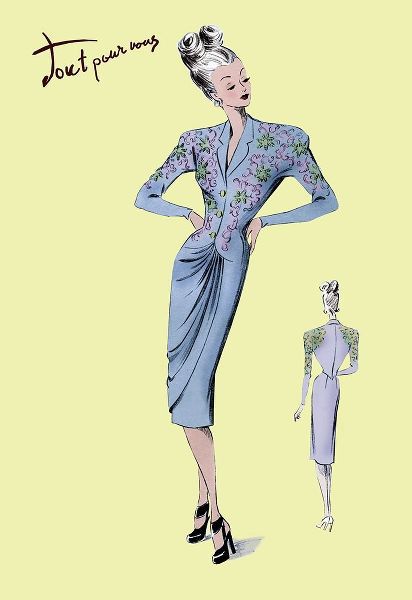 Floral Evening Dress, 1947