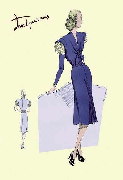 Dress Suit with Pleats, 1947