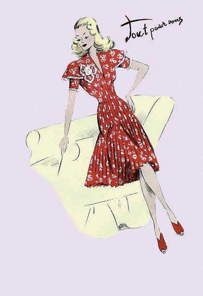 Polka-Dot Spring Dress, 1947