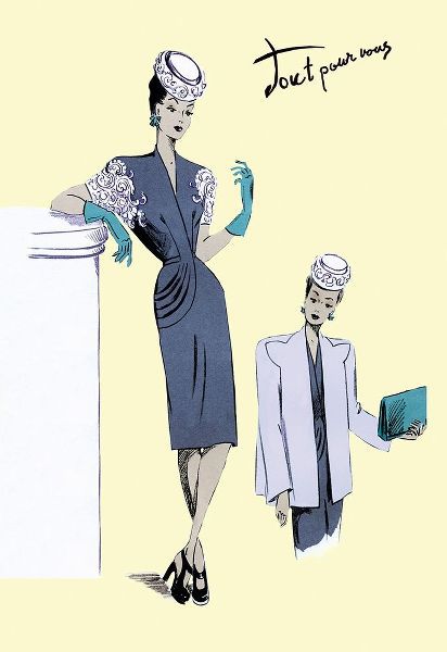 Classy Evening Wear, 1947