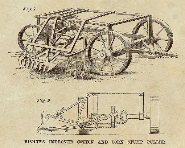 Bishops Improved Cotton and Corn Stump Puller