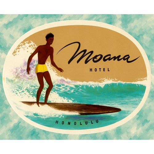Moana Hotel Luggage Label