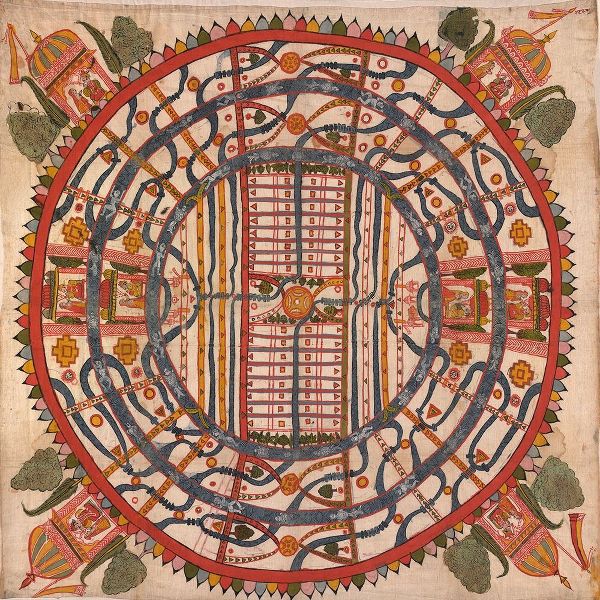 Manuyaloka, map of the world of man, according to Jain cosmological traditions