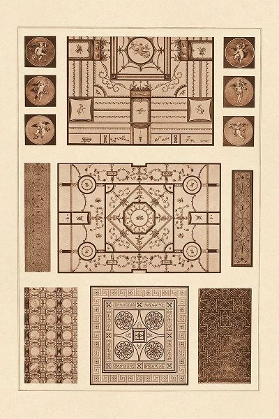 Painted Ceilings and Pavements from Pompeii