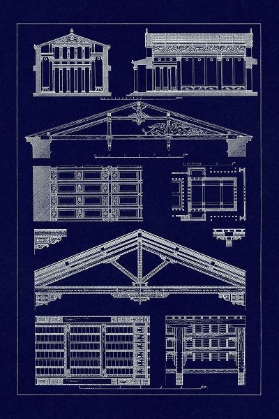 Internal Decoration of Roof (Blueprint)
