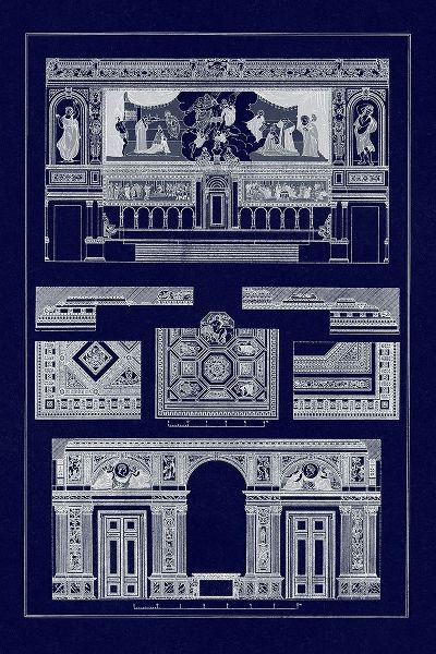 Decoration of Large Halls, Polychrome (Blueprint)