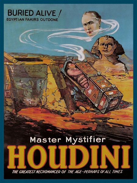 Magicians: Literary Digest: Houdini Buried Alive
