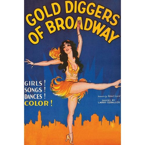 Vintage Film Posters: Gold Diggers of Broadway