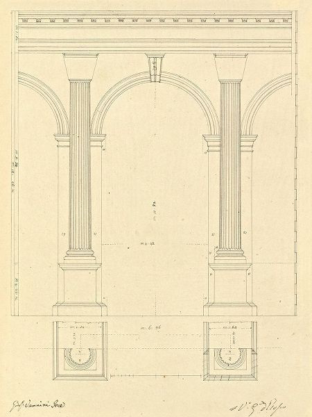 Plate 28 for Elements of Civil Architecture, ca. 1818-1850
