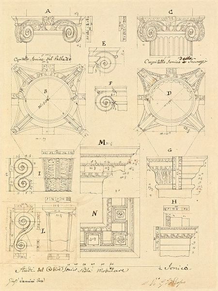 Plate 20 for Elements of Civil Architecture, ca. 1818-1850