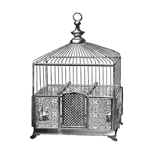 Etchings: Birdcage - Pyramidal top, patterned base.