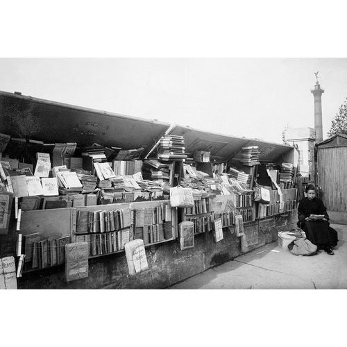 Paris, 1910-1911 - Secondhand Book Dealer, place de la Bastille bouquiniste