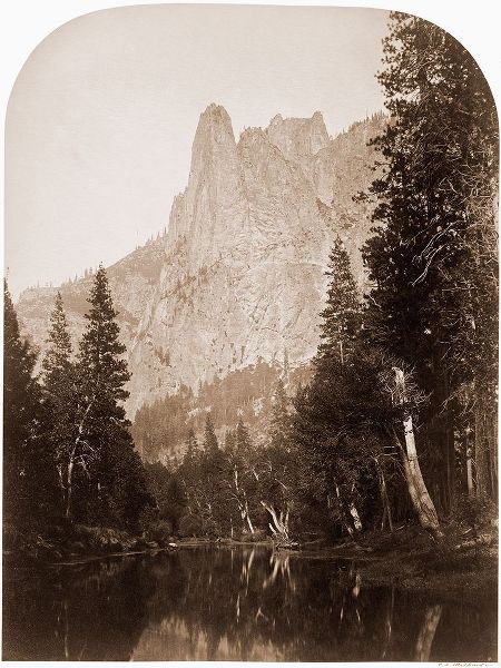 Sentinel (View of the Valley) 3270 ft. Yosemite, California, 1861