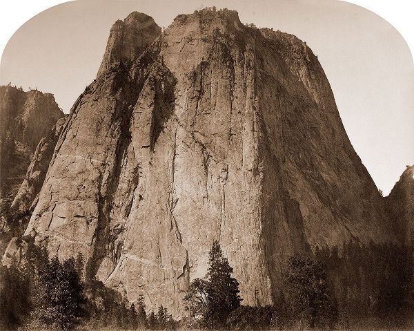 Cathedral Rock - Yosemite, California, 1861