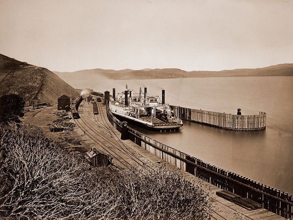 Watkins, Carleton 아티스트의 The Ferryboat Solano, Port Costa, California, after 1879 작품
