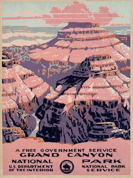 Grand Canyon National Park, a Free Government Service, ca. 1938