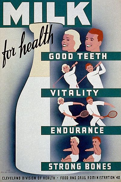 Milk - for health, good teeth, vitality, endurance, strong bones