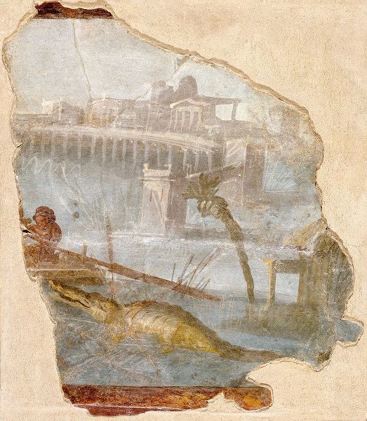 Fresco Fragment with Nilotic Landscape