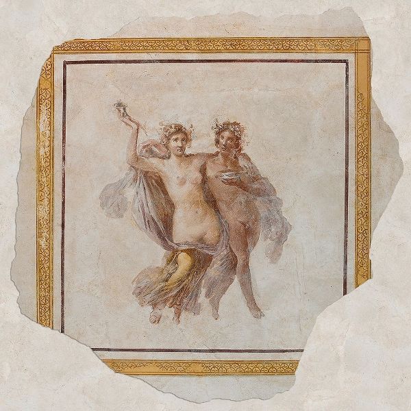 Fresco Panel Depicting Dionysos and Ariadne