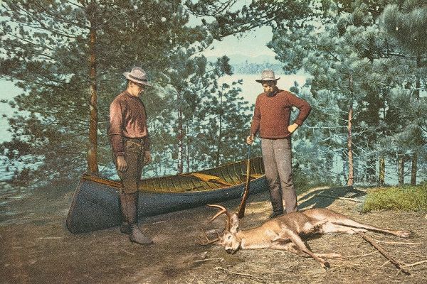 Hunting, Adirondacks, N.Y., 1898