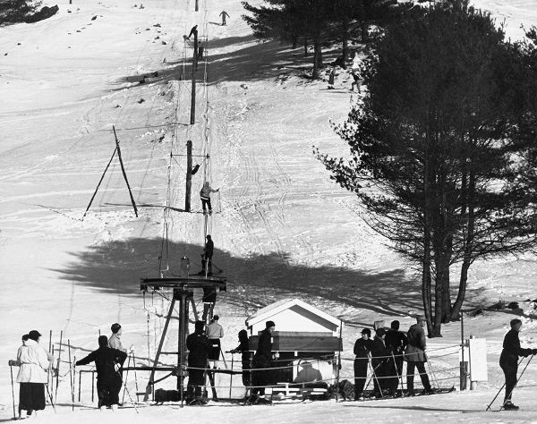 Ski Tow - Hanover, New Hampshire, 1936