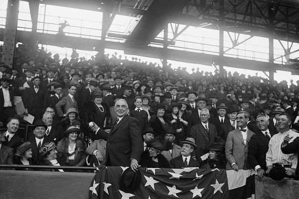 President Harding at Baseball Game, Washington