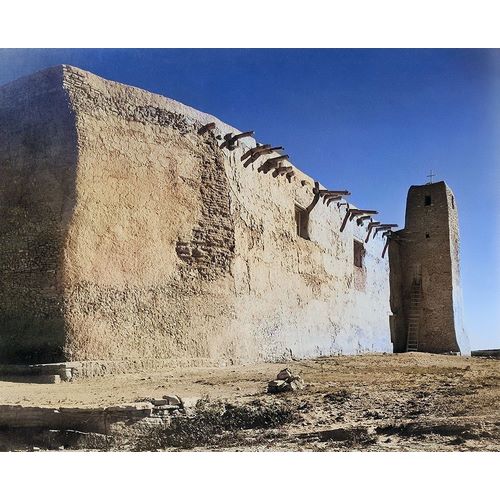 Adams, Ansel 아티스트의 Church Side Wall and Tower-Acoma Pueblo-New Mexico Color작품입니다.