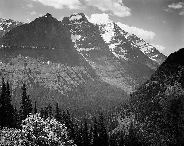 Snow Covered Mountains, Glacier National Park, Montana - National Parks and Monuments, 1941