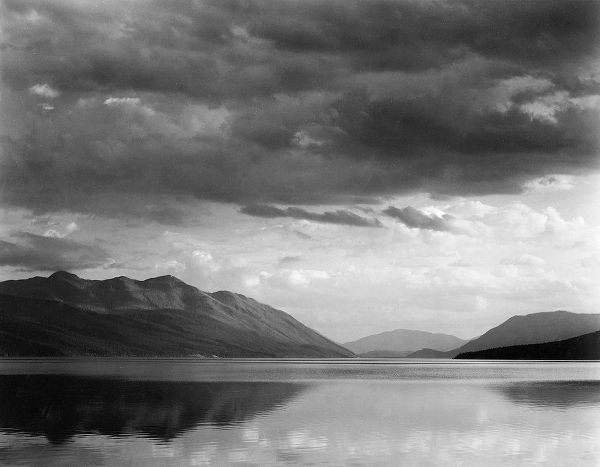 Evening, McDonald Lake, Glacier National Park, Montana - National Parks and Monuments, 1941