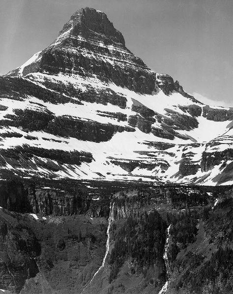 Snow Covered Mountain Glacier National Park, Montana - National Parks and Monuments, 1941