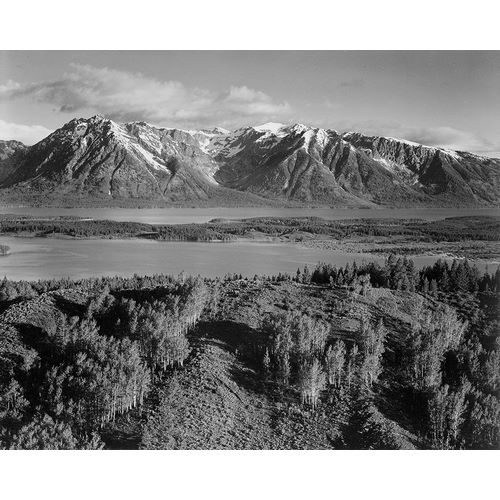 View across river valley, Grand Teton National Park, Wyoming, 1941